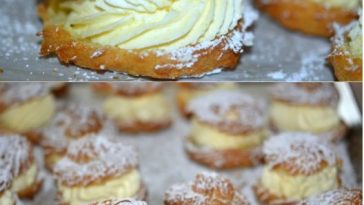 Choux à la Crème avec Ganache au Chocolat