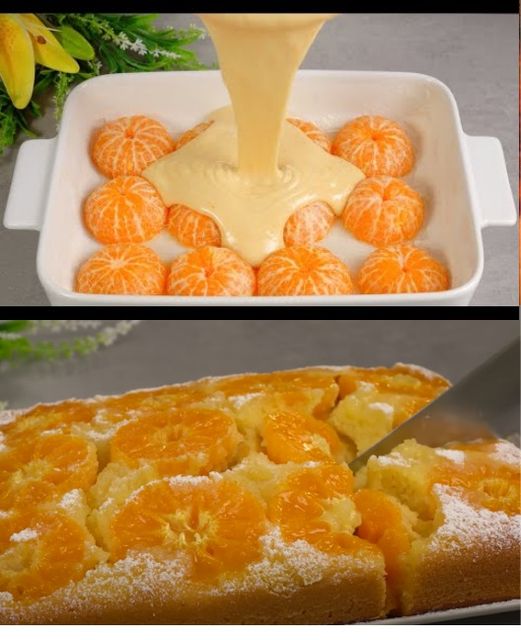 Dessert mandarine en 10 minutes ! Gâteau de Noël aux mandarines