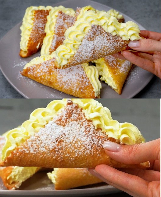 La recette préférée de la famille ! Dessert à base de pâte feuilletée, en 10 minutes seulement