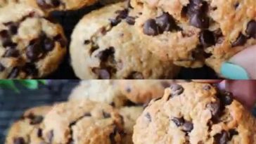 Biscuits aux flocons d'avoine et pépites de chocolat