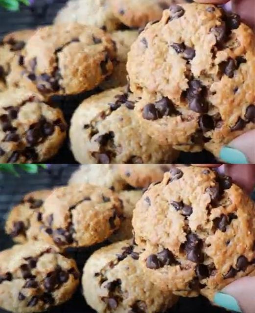 Biscuits aux flocons d'avoine et pépites de chocolat